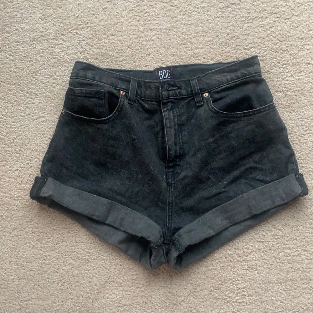 BDG Black Mom High Rise Shorts (Bought From UO)